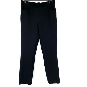 Quince Ultra Stretch Ponte Straight Leg Pants Black